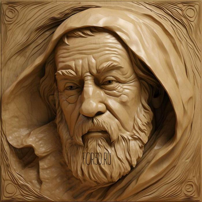 Obi Wan Kenobi series 1 stl model for CNC