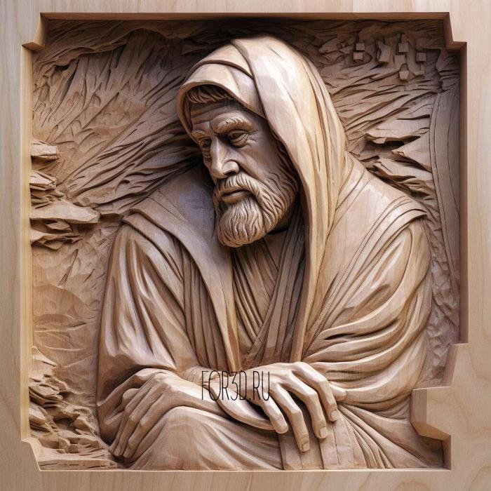 Obi Wan Kenobi series 4 stl model for CNC