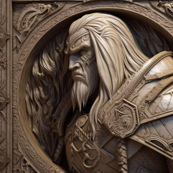 Arthas Menetil Warcraft World of Warcraft 2 stl model for CNC