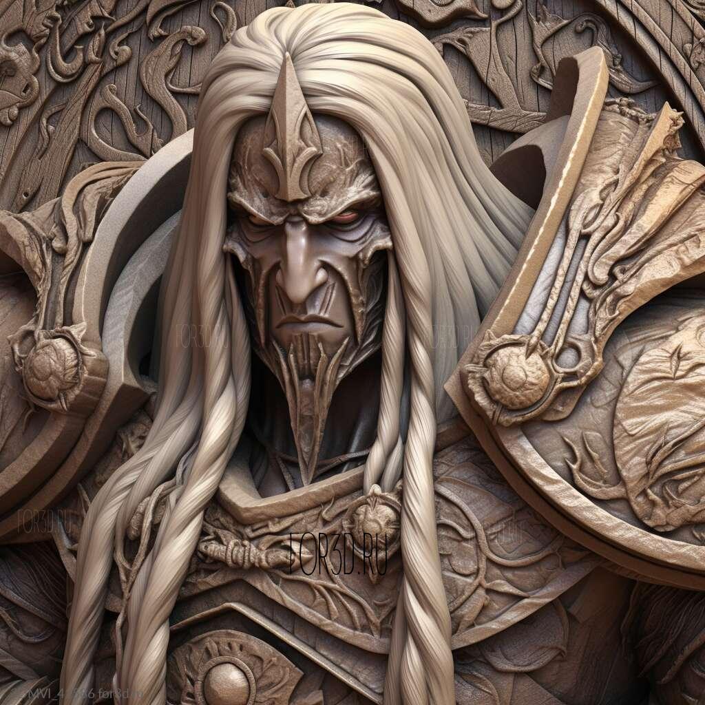 Arthas Menetil Warcraft World of Warcraft 3 | 3d stl model for CNC