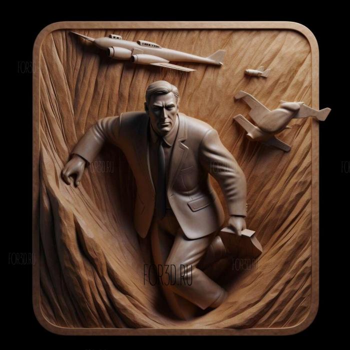 North by Northwest North by Northwest 1959 3 stl model for CNC