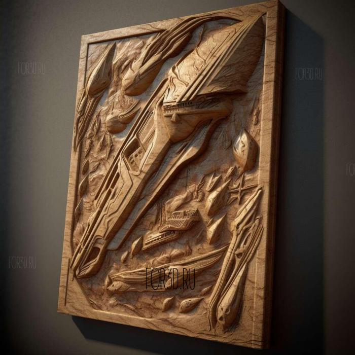 stl Star Trek Discovery series 3 stl model for CNC