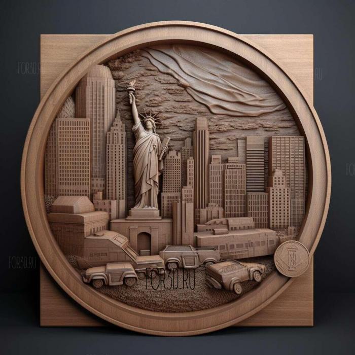 Grand Theft Auto Liberty City Stories 3 stl model for CNC