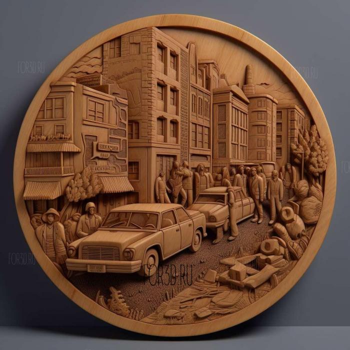 Grand Theft Auto Liberty City Stories 4 stl model for CNC