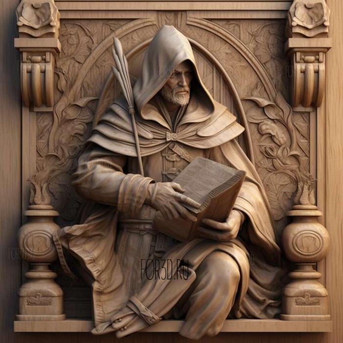 Ezio Auditore da Firenze Assassins Creed series 1 stl model for CNC