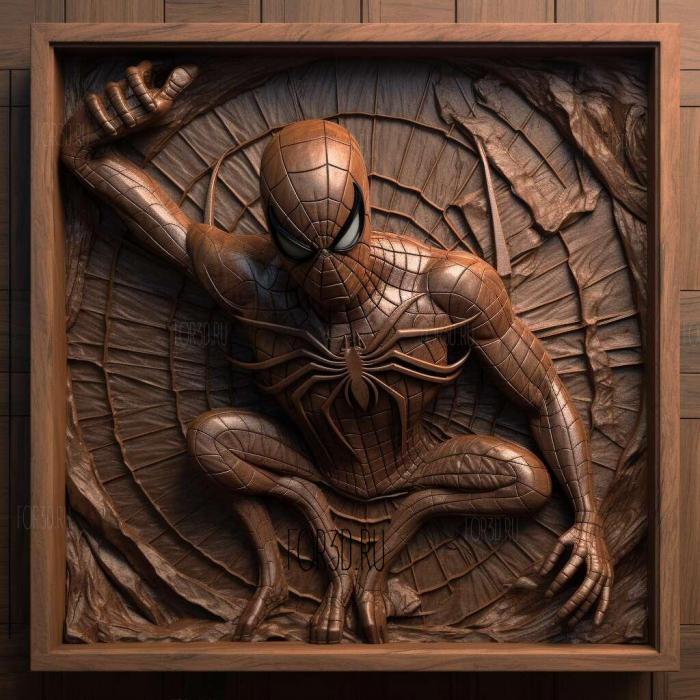 The Amazing Spider Man 2012 3 stl model for CNC