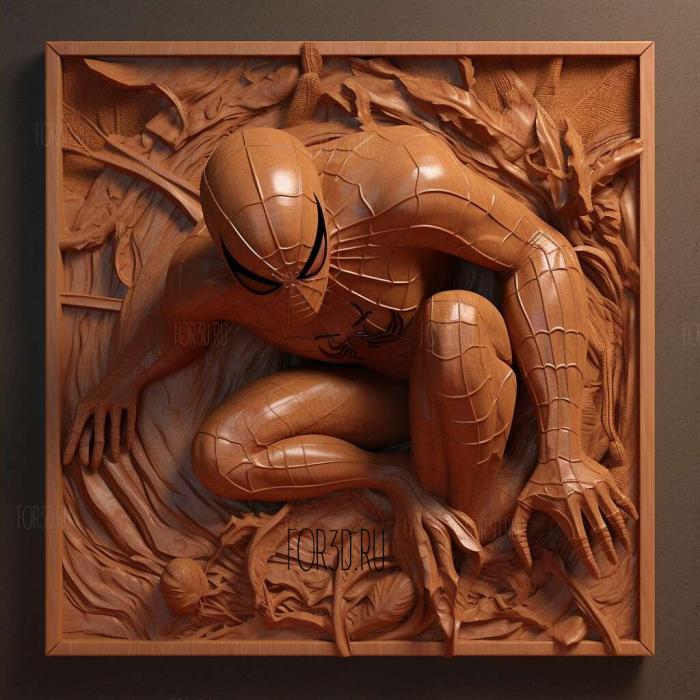 The Amazing Spider Man 2012 4 stl model for CNC