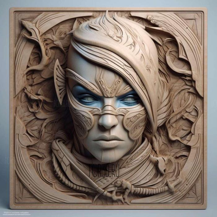 Kitana Mortal Kombat 2 stl model for CNC