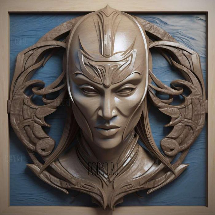 Kitana Mortal Kombat 3 stl model for CNC