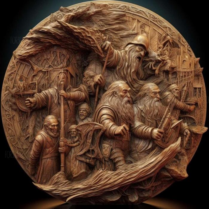 Хоббит Опустошение Смауга фильм 1 3d stl модель для ЧПУ