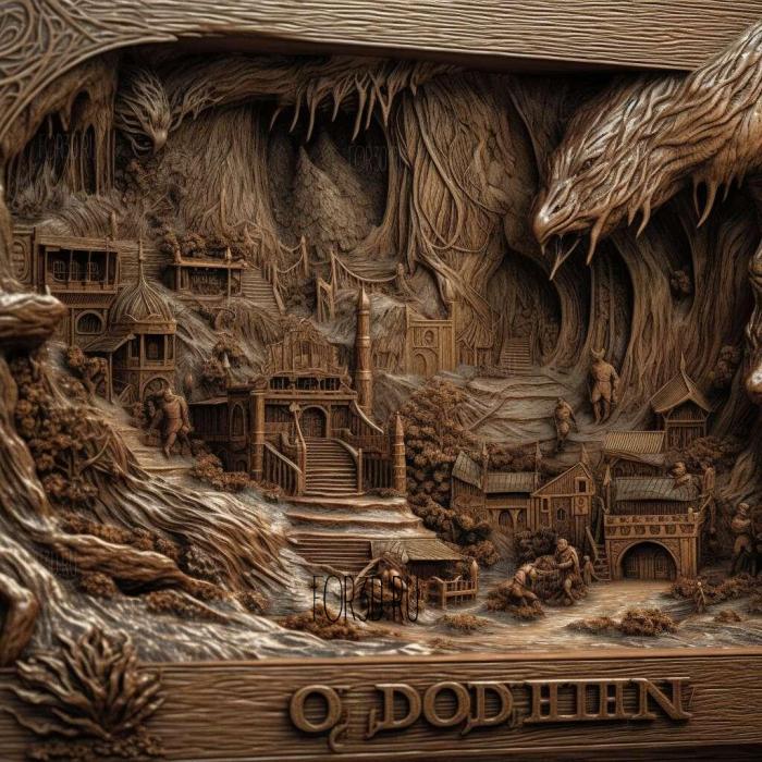 Хоббит Опустошение Смауга фильм 3 3d stl модель для ЧПУ