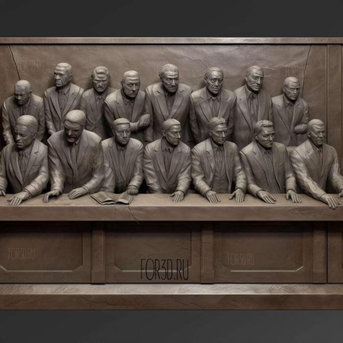 12 Angry Men 12 Angry Men 1957 4 stl model for CNC