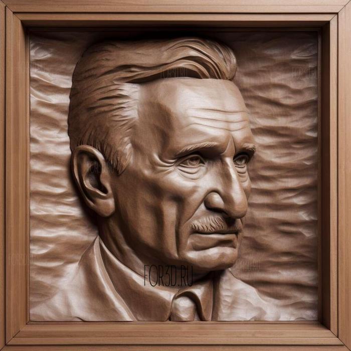 Oscar Schindler Schindlers List Liam Neeson 2 stl model for CNC