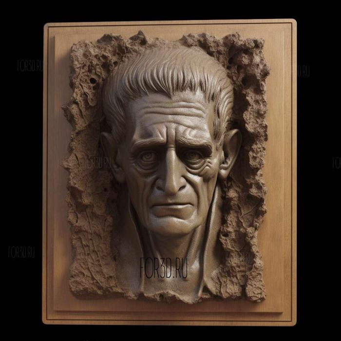 Frankenstein Mary Shelley 1818 4 stl model for CNC