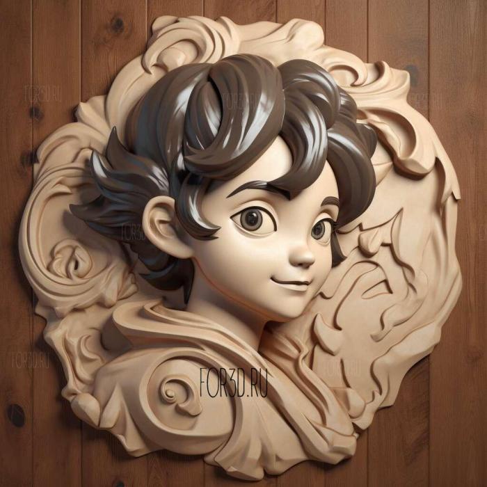 Videl Drakonij emugfrom ANIME 2 stl model for CNC