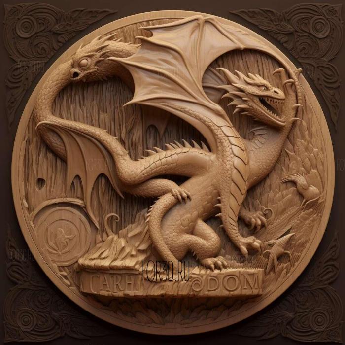 How to Train a Dragon 2 cartoon 2 stl model for CNC