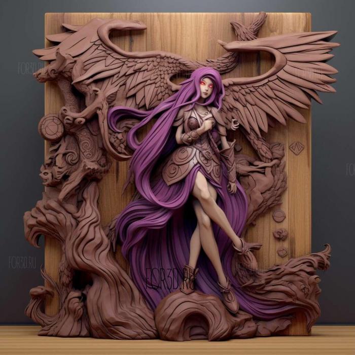 Morrigan Ensland Darkstalkers 2 stl model for CNC