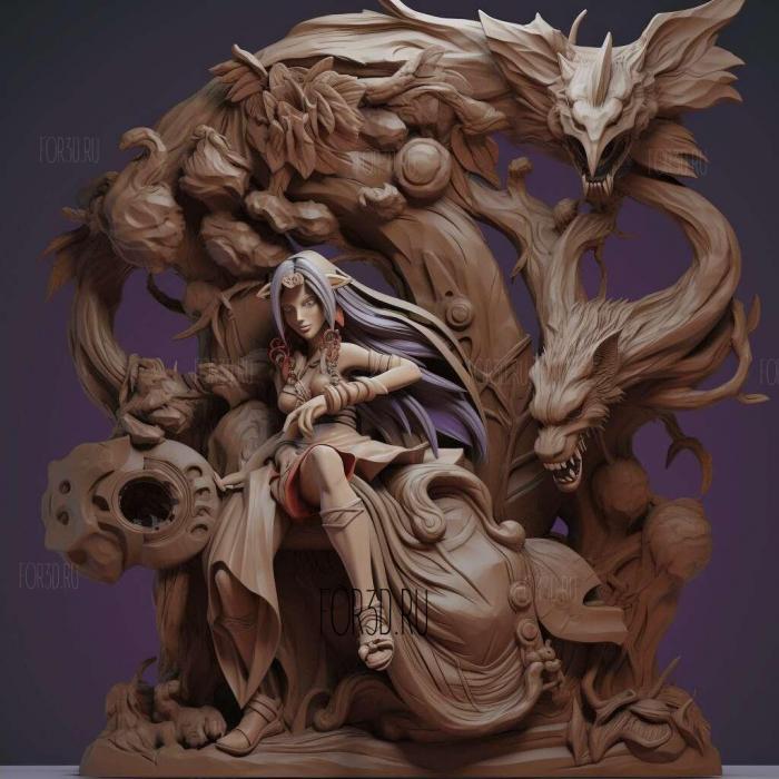 Morrigan Ensland Darkstalkers 4 stl model for CNC