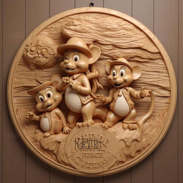 Chip n Dale Rescue Rangers TV series 1 stl model for CNC