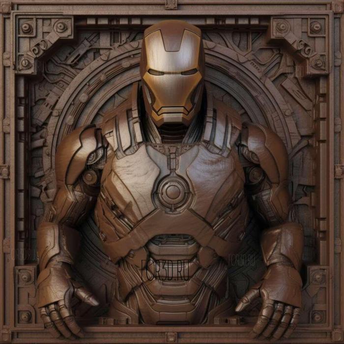 Iron Man Iron Man 2008 2 stl model for CNC