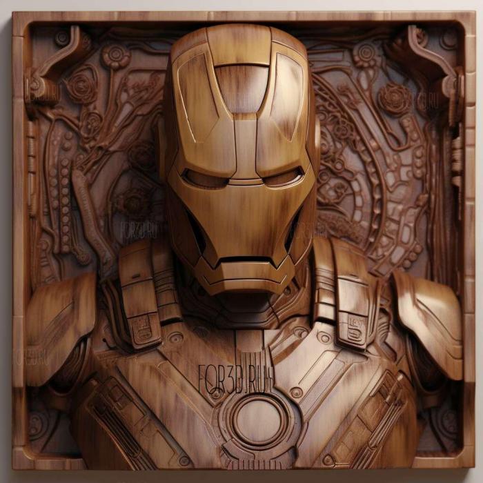 Iron Man Iron Man 2008 3 stl model for CNC