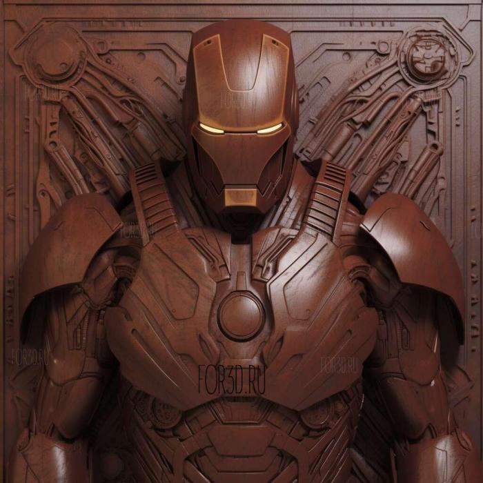 Iron Man Iron Man 2008 4 stl model for CNC