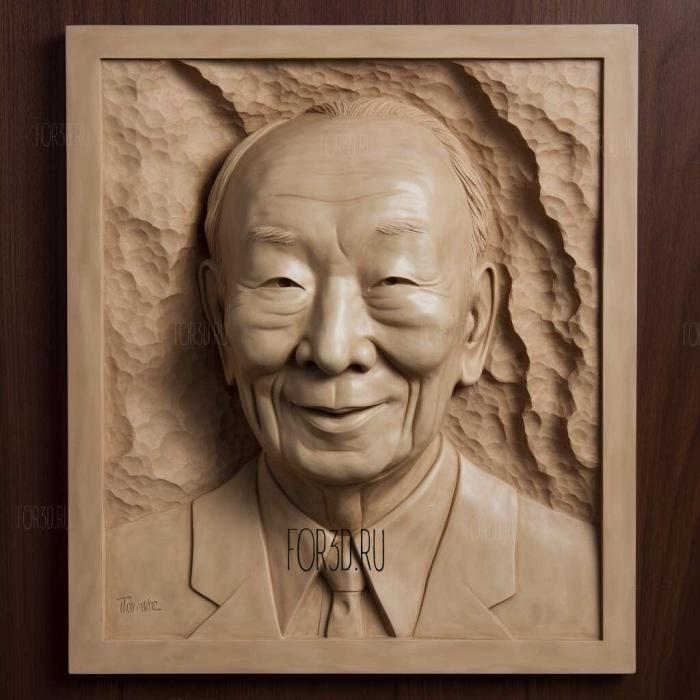 The Stateman Lee Kuan Yew 3 stl model for CNC