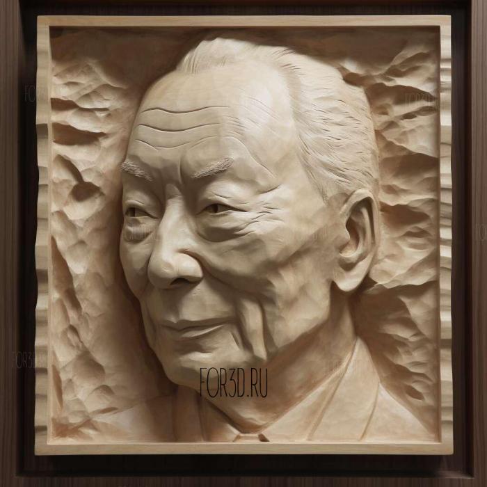 The Stateman Lee Kuan Yew 4 stl model for CNC