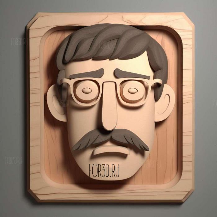 Bobs Burgers series 3 stl model for CNC