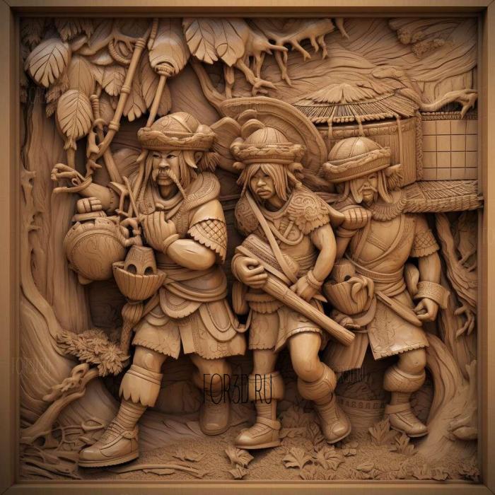 Vanpanchmen FROM Manga and AnimeFrom 4 stl model for CNC