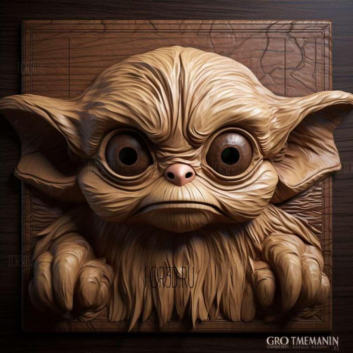 Gizmo from Gremlins 4 stl model for CNC