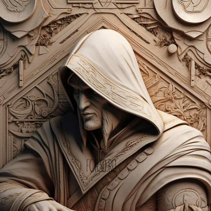 Ezio Auditore da Firenze Assassins Creed series 4 3d stl модель для ЧПУ