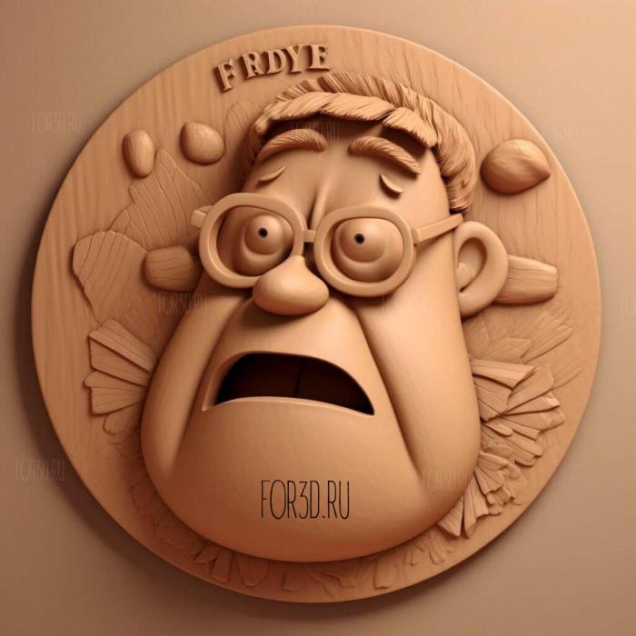 st Peter Griffin 2 stl model for CNC
