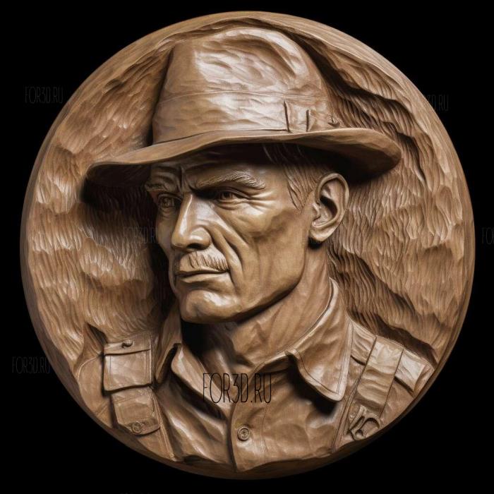 Alvin York Sergeant York Gary Cooper 4 stl model for CNC