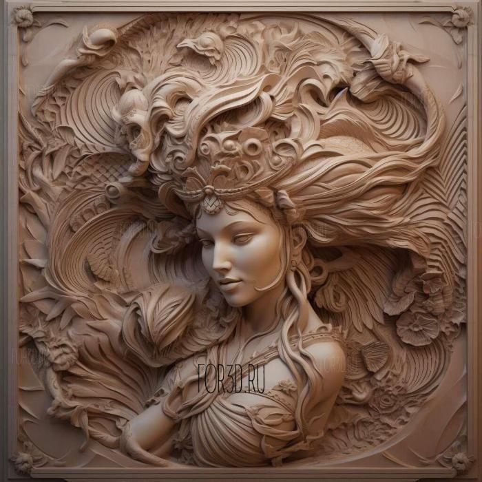 st Mirage Strauss HvoFeifrom ANIME 2 stl model for CNC