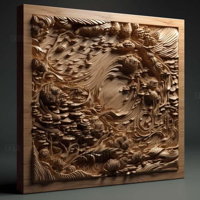 stl Surface TV series 1 stl model for CNC