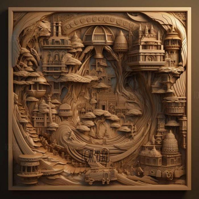 Hightown TV series 2 stl model for CNC