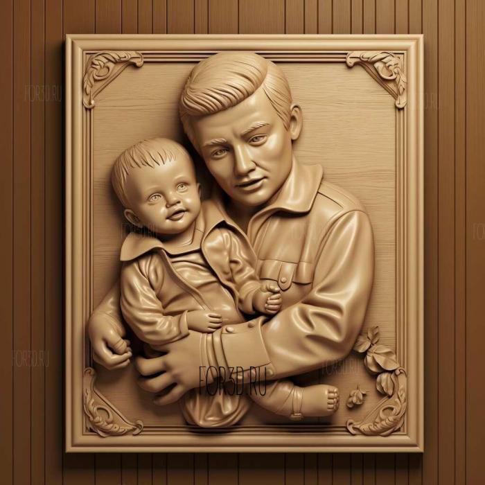 Baby Daddy TV series 1 stl model for CNC