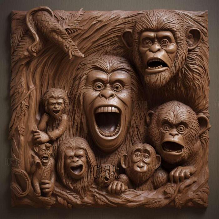 Harry and the Hendersons series 3 stl model for CNC