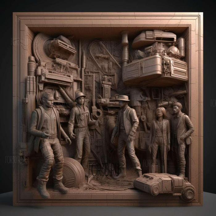 Ready Player One movie 3 stl model for CNC