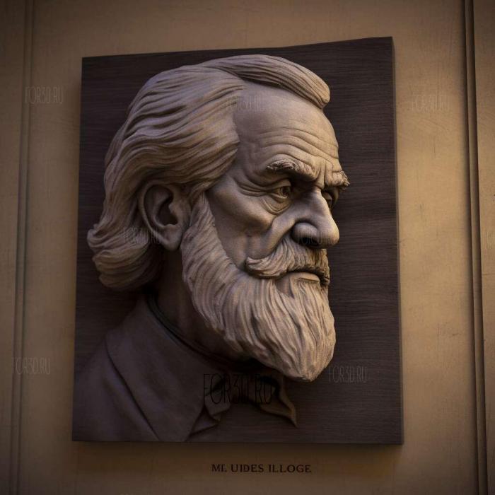 Les Miserables Victor Hugo 1862 2 stl model for CNC