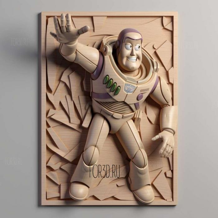 Toy Story 2 Buzz Lightyear to the Rescue 1 stl model for CNC