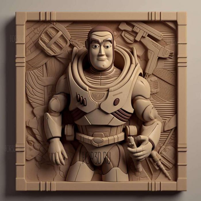 Toy Story 2 Buzz Lightyear to the Rescue 2 stl model for CNC