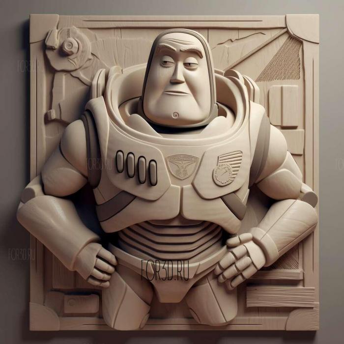 Toy Story 2 Buzz Lightyear to the Rescue 3 stl model for CNC