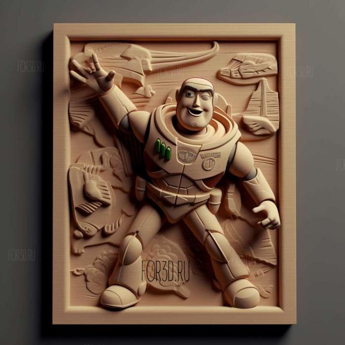 Toy Story 2 Buzz Lightyear to the Rescue 4 stl model for CNC