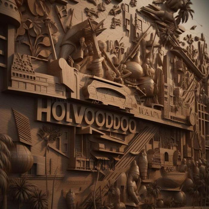 Hollywood series 1 stl model for CNC