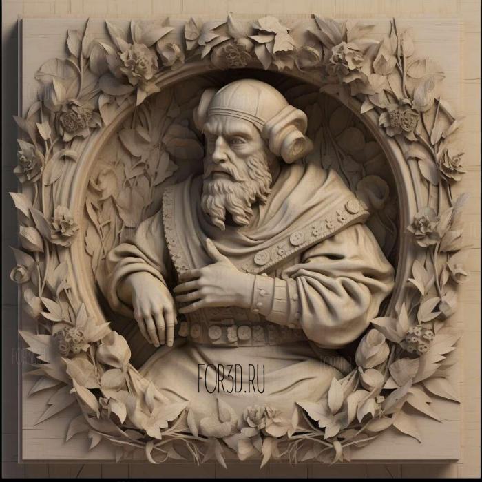 King Lear William Shakespeare 1608 2 stl model for CNC