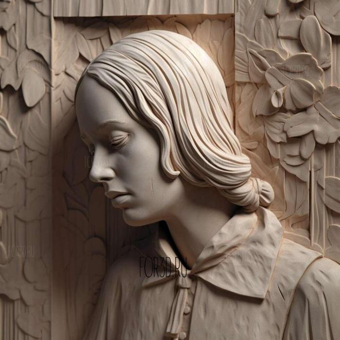 Jane Eyre Charlotte Bronte 1847 3 stl model for CNC