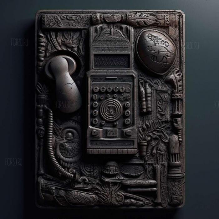stl The Black Phone movie 1 stl model for CNC