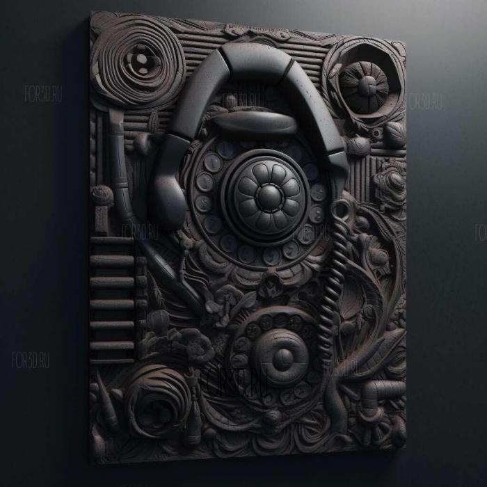 stl The Black Phone movie 3 stl model for CNC
